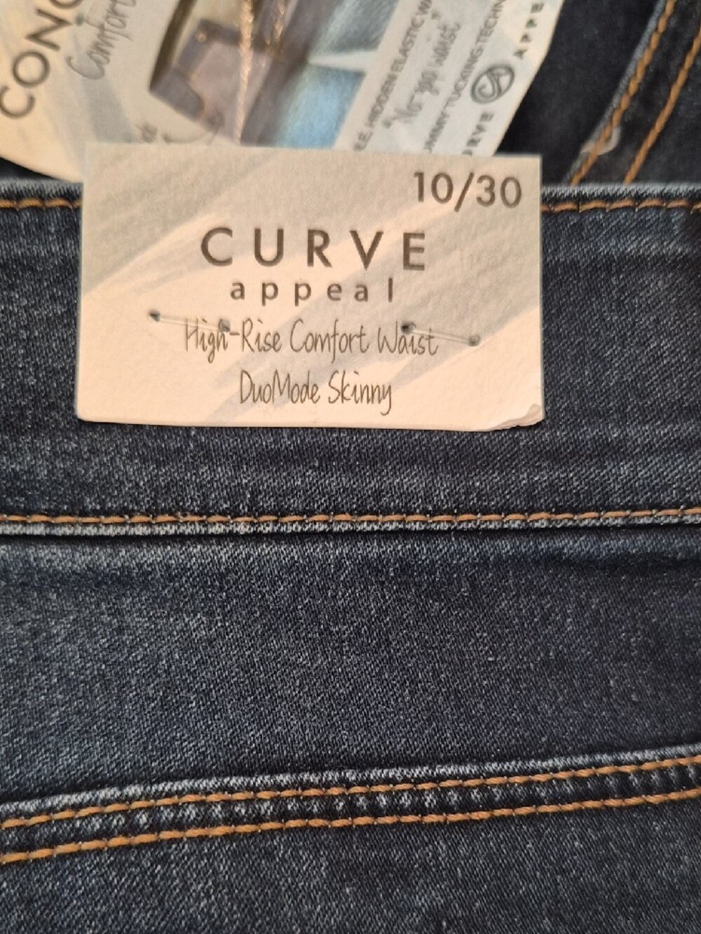 Curve Appeal Duomode Skinny Jeans w/Comfort Waistband - Size 10/30 - Picture 11 of 11
